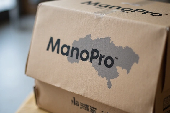 Domestic shipping package being prepared